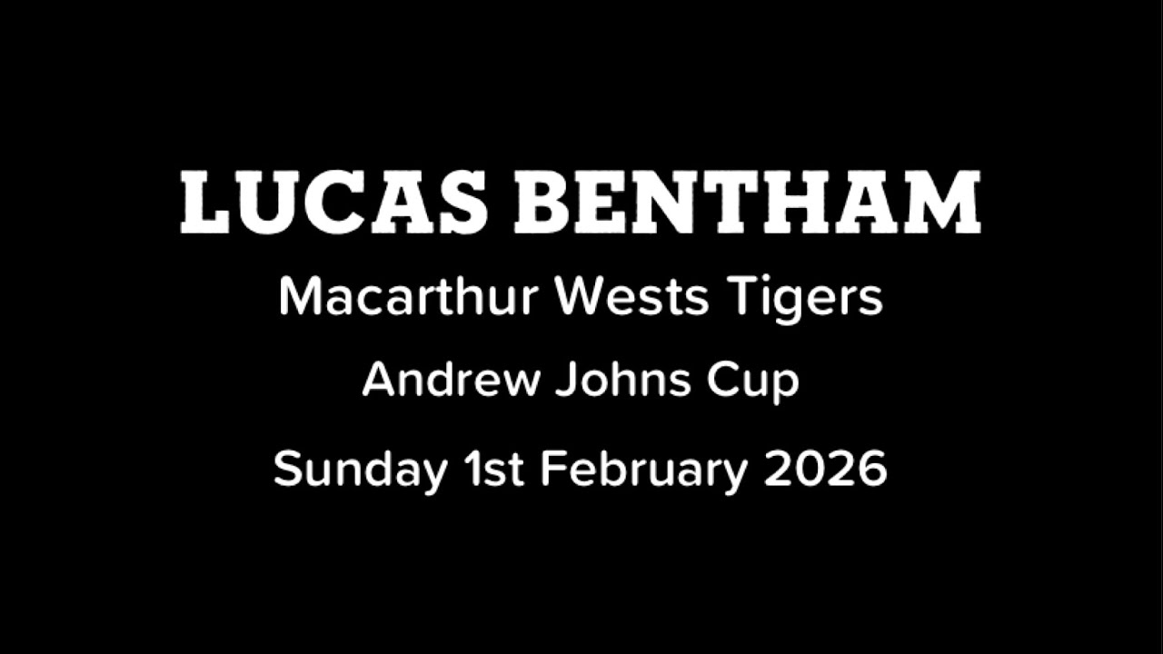 2026 U16 Macarthur Wests Tigers vs North Coast Bulldogs 01/02/2026 - Lucas Bentham