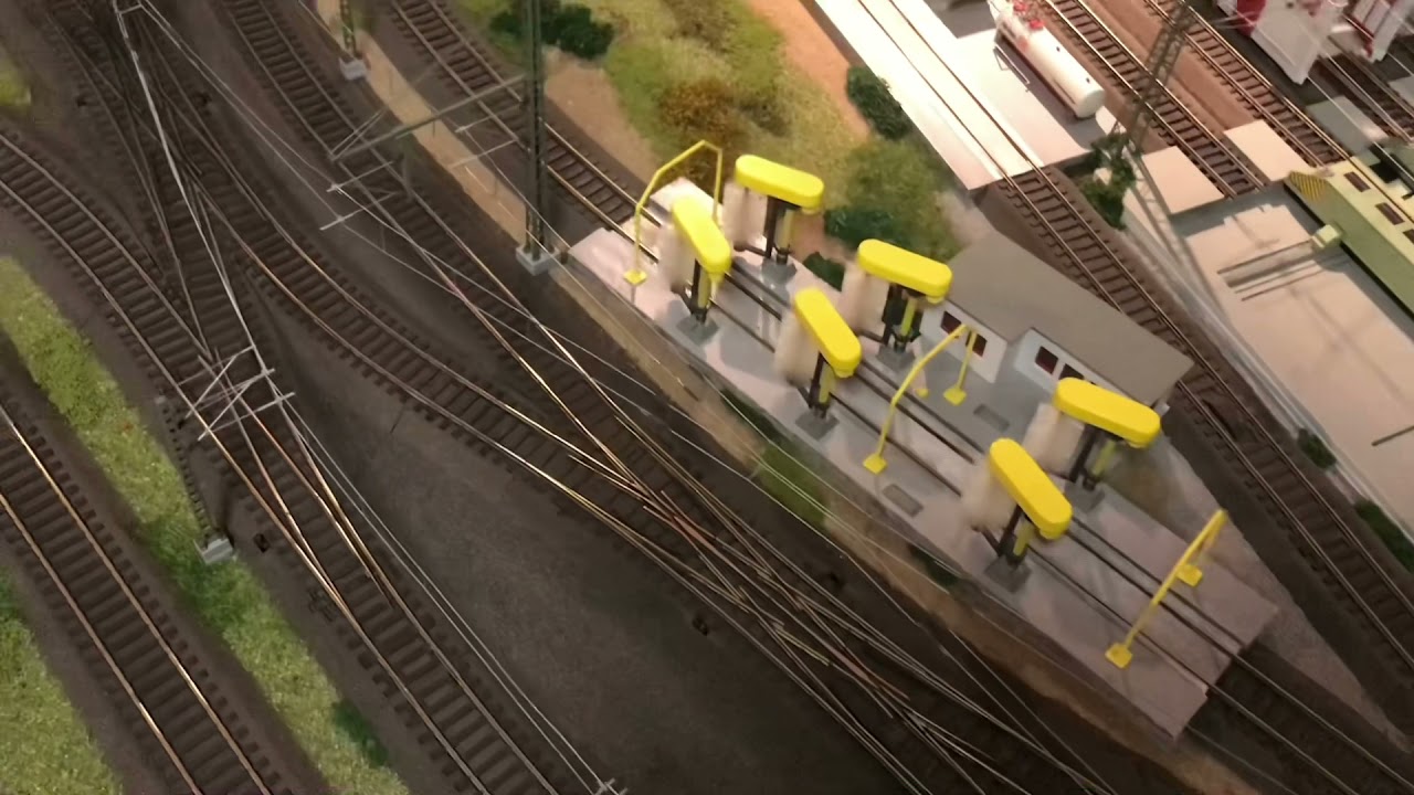 Modellbau 4 # Bau der Oberleitung im Bereich des Hauptbahnhofs