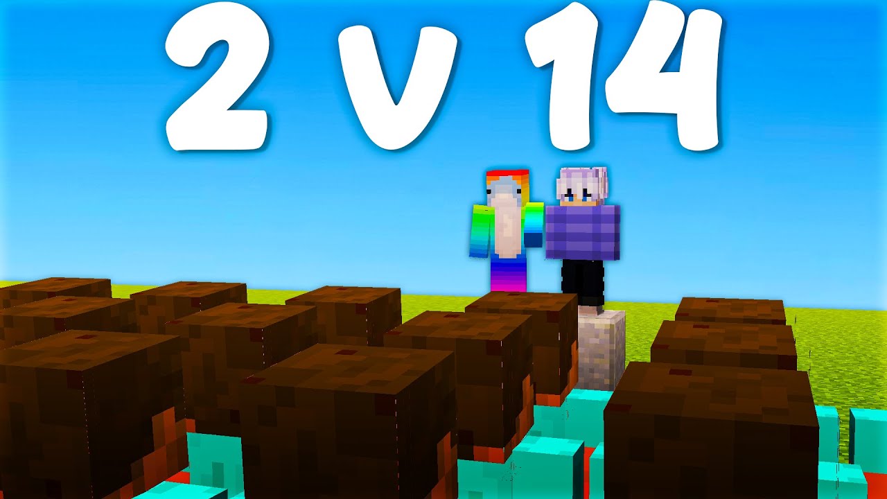 Bedwars Manhunt | 2 vs 14 Feat. Kysiek1234