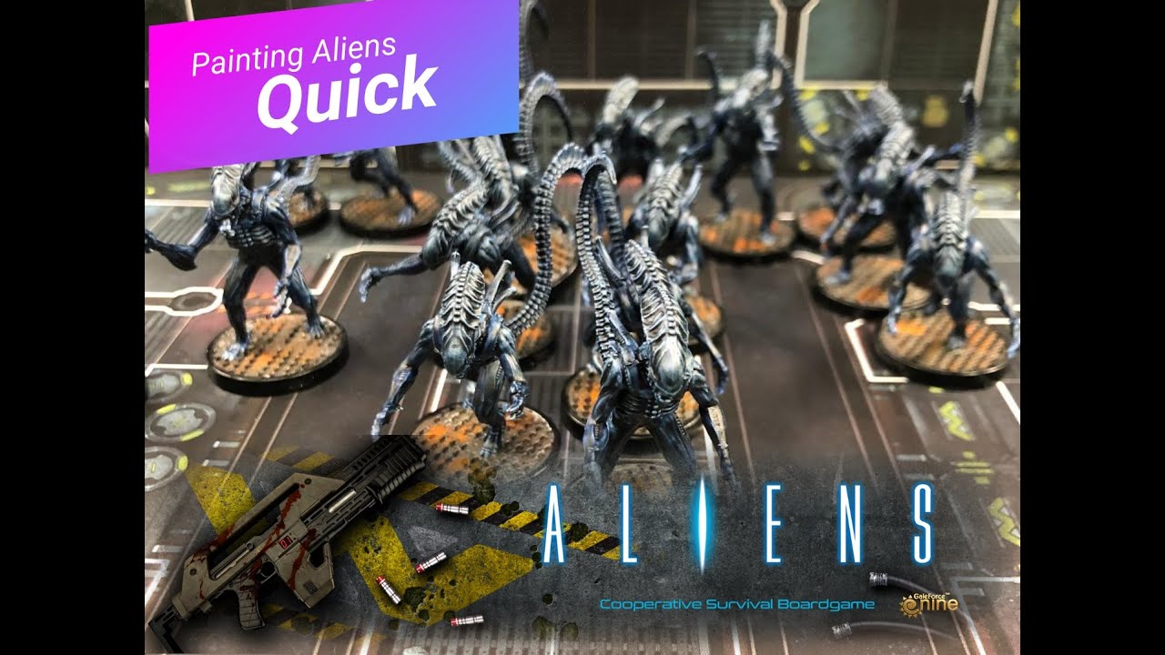 How to paint Aliens Miniatures Easy  - Aliens: Another Glorious Day in The Corps