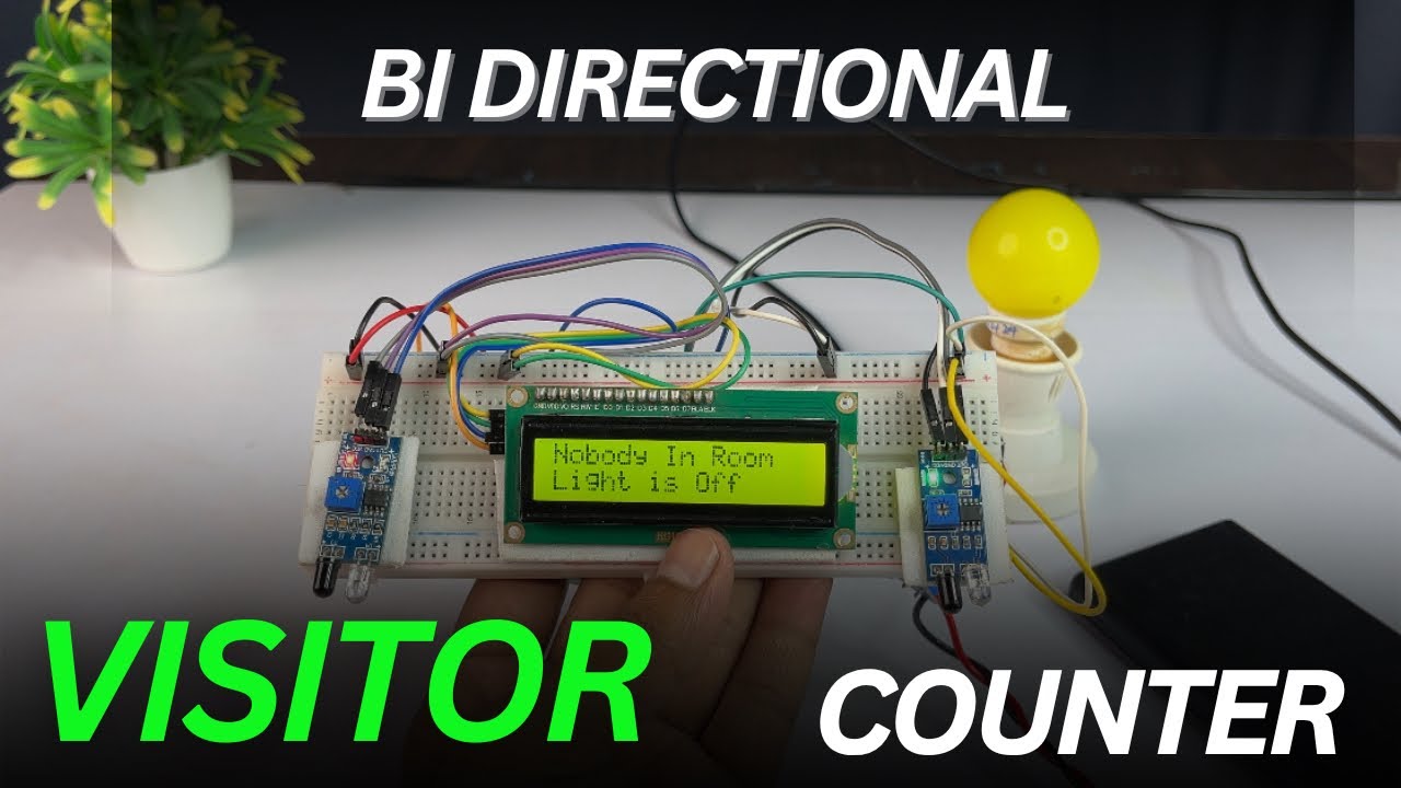 Bi Directional Visitor Counter || Power Saving Device #arduino #arduinoproject #visitorcounter