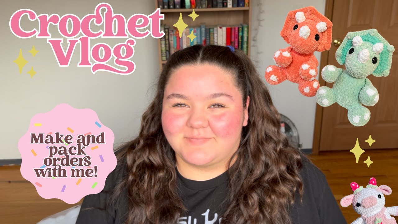 Make And Pack Etsy Orders With Me/Crochet Work Vlog