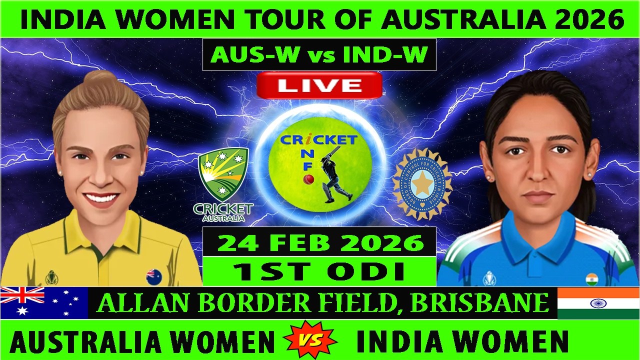 Australia Women vs India Women | AUSW vs INDW Live | 1st ODI of India Women tour of Australia 2026