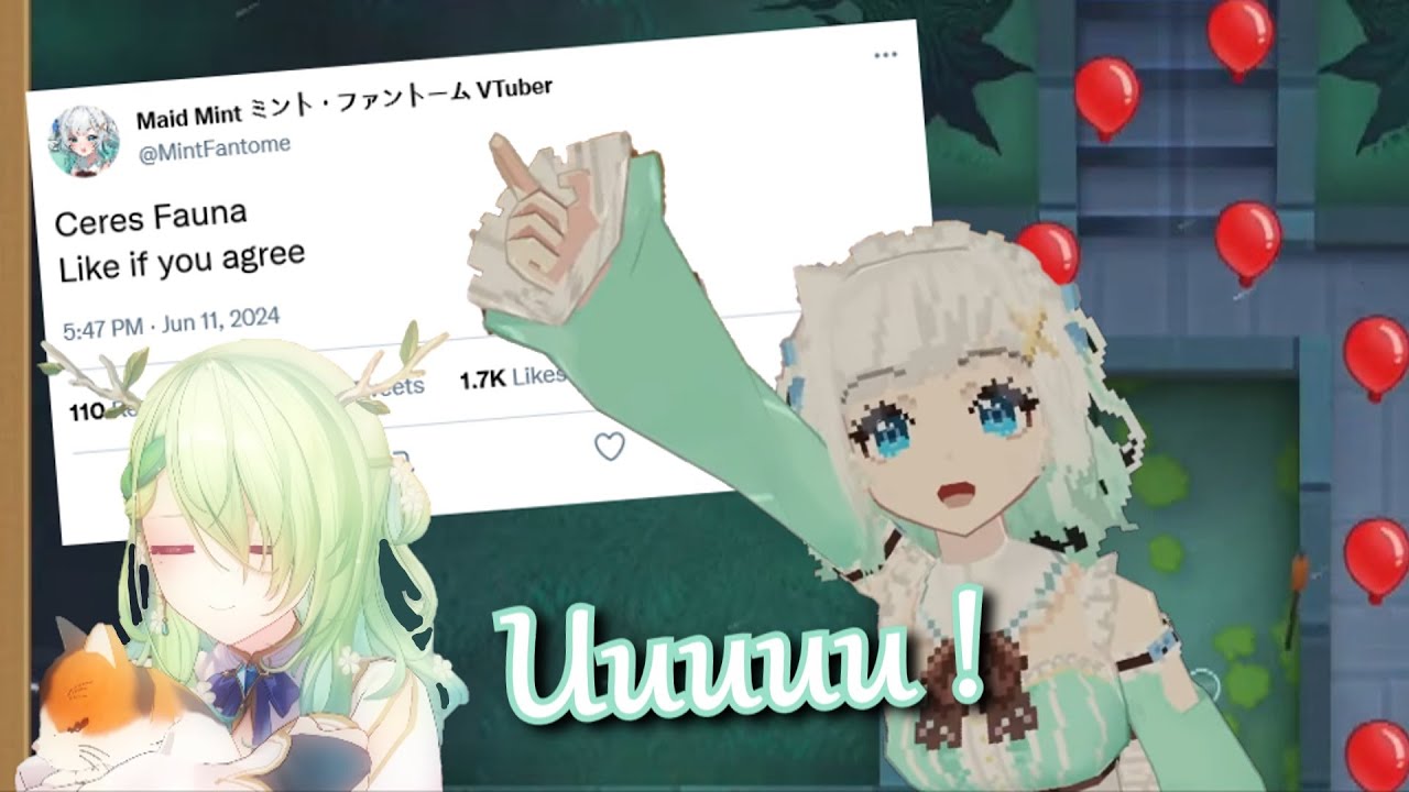 Mint loves Fauna (a normal amount)