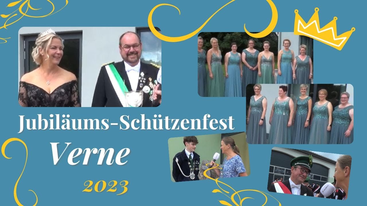 Jubiläumsschützenfest in Verne - Abholung des Königspaares