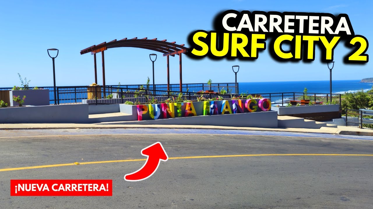 Asi quedo la IMPRESIONANTE CARRETERA de SURF CITY 2 en EL SALVADOR  ¡es una belleza!