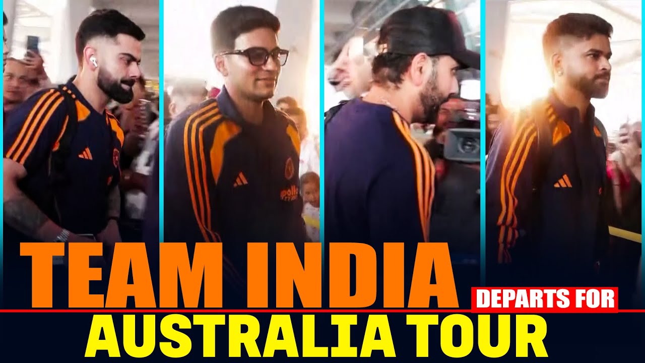 Team India departs for Australia tour for 3 ODIs & 5 T20Is | Virat Kohli | Rohit Sharma | Cricket
