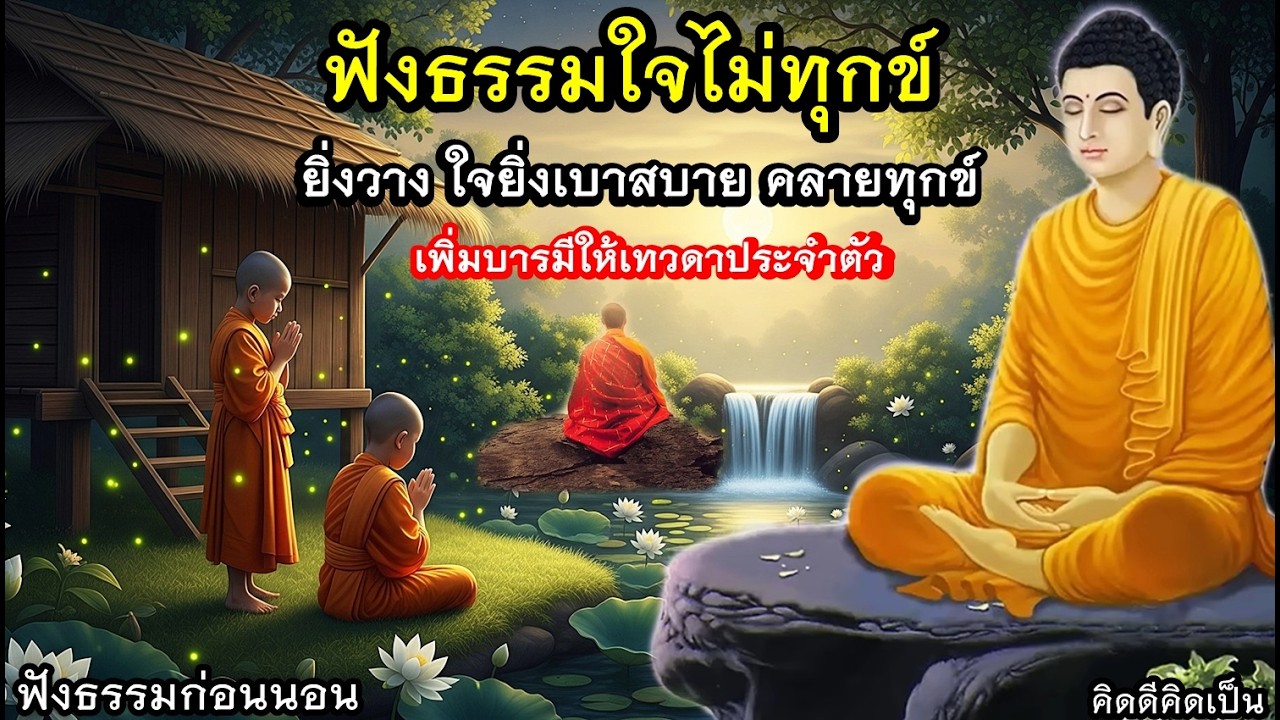 ฟังธรรมก่อนนอน คลายทุกข์ วางสิ่งกังวลใจ🙏ใจสบายขึ้น(1472)20