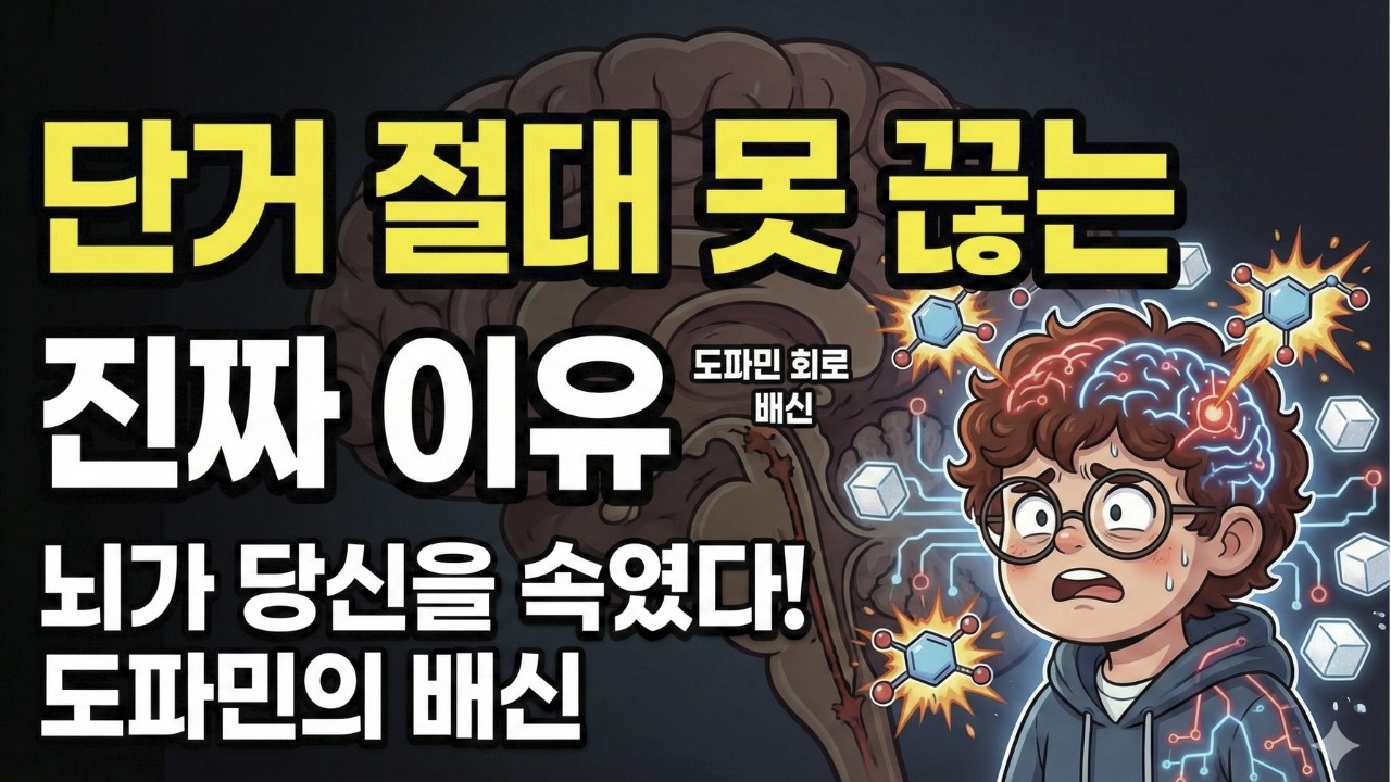 단것 못 끊는 이유 = 의지력 부족이 아니다 (뇌가 배신하는 진짜 이유)