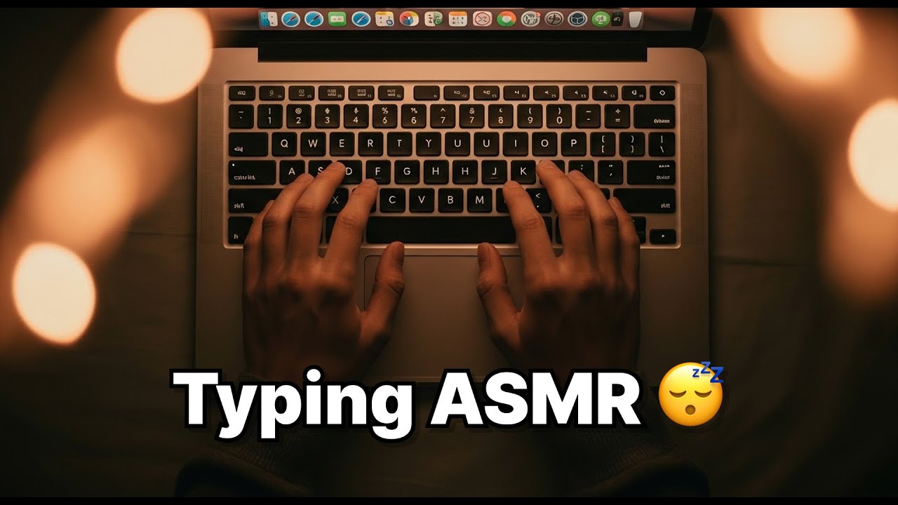 ASMR MacBook Keyboard Typing 💻⌨️  Clicks for Focus, Sleep & Relaxation 😌