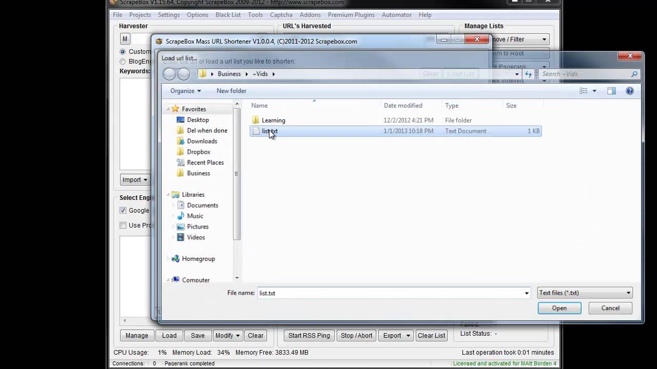 Mass Url Shortner Addon for Scrapebox - Shorten a large list of urls quickly