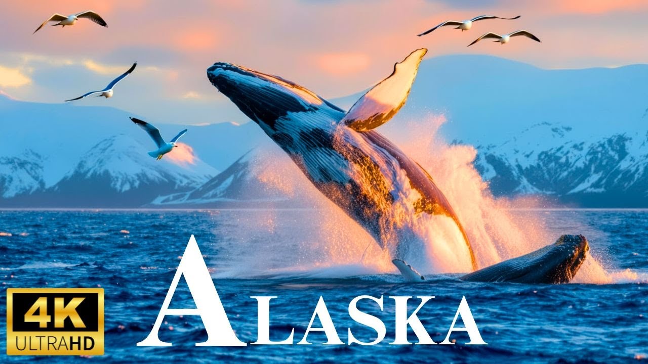 Дикая Аляска 4K — Дикая природа Аляски, жизнь в дикой природе | Живописный фильм для релаксации