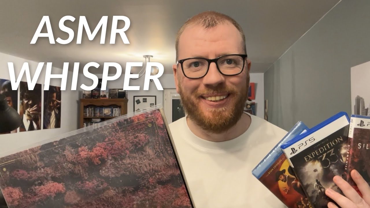 ASMR Whisper| Recent Media Haul feat. Video Games, Blu-rays & Vinyl
