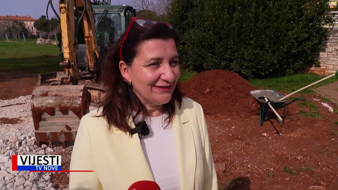 Vijesti TVN - Umag položio kamen temeljac za početak nadogradnje OŠ Marije i Line
