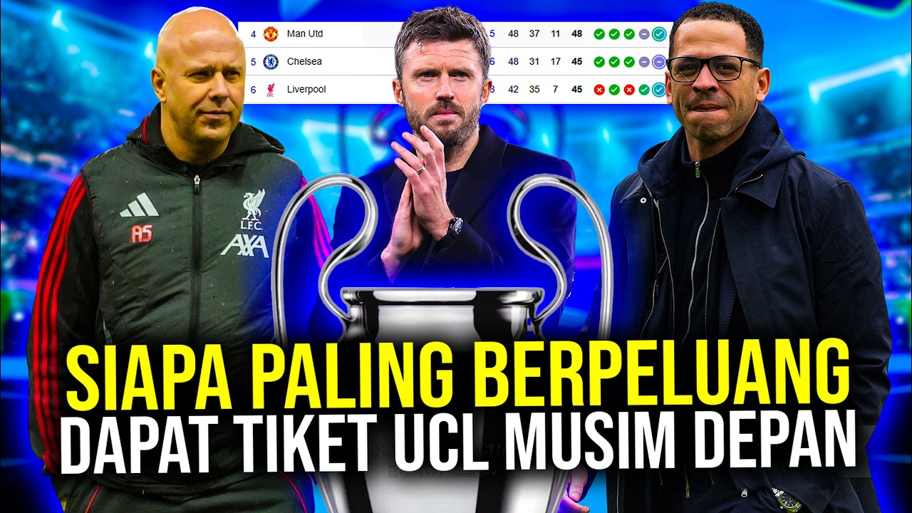 ANALISIS PEREBUTAN TIKET UCL! MU CHELSEA LIVERPOOL SIAPA PALING BERPELUANG FINISH 4 BESAR?