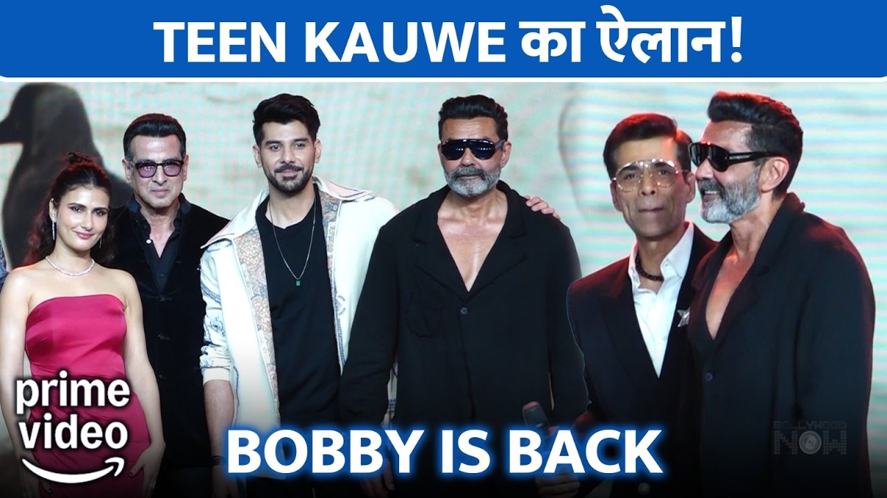 Prime Video Announces 'Teen Kauwe' - Bobby Deol, Pavail Gulati & Fatima Shaikh's Biggest Series Yet