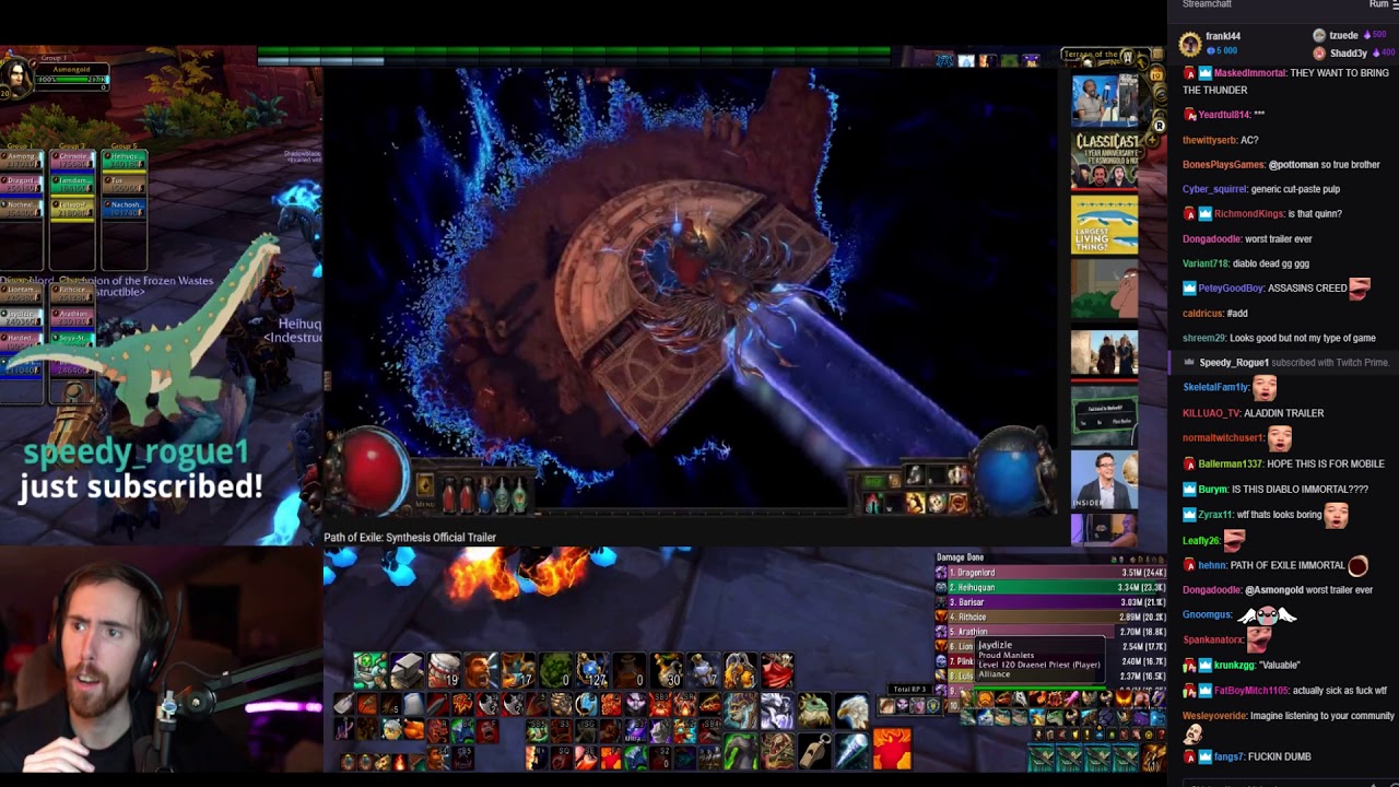 Asmongold reacts to Path of Exile - Synthesis