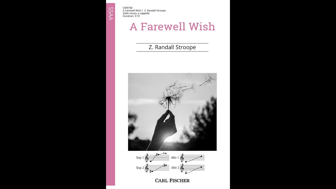 A Farewell Wish (CM9768) by Z. Randall Stroope