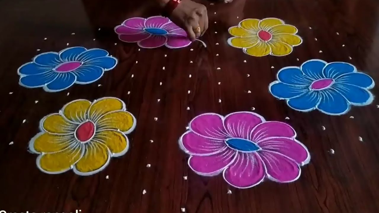 Sankranti chukka Muggulu (13×7) dot's...