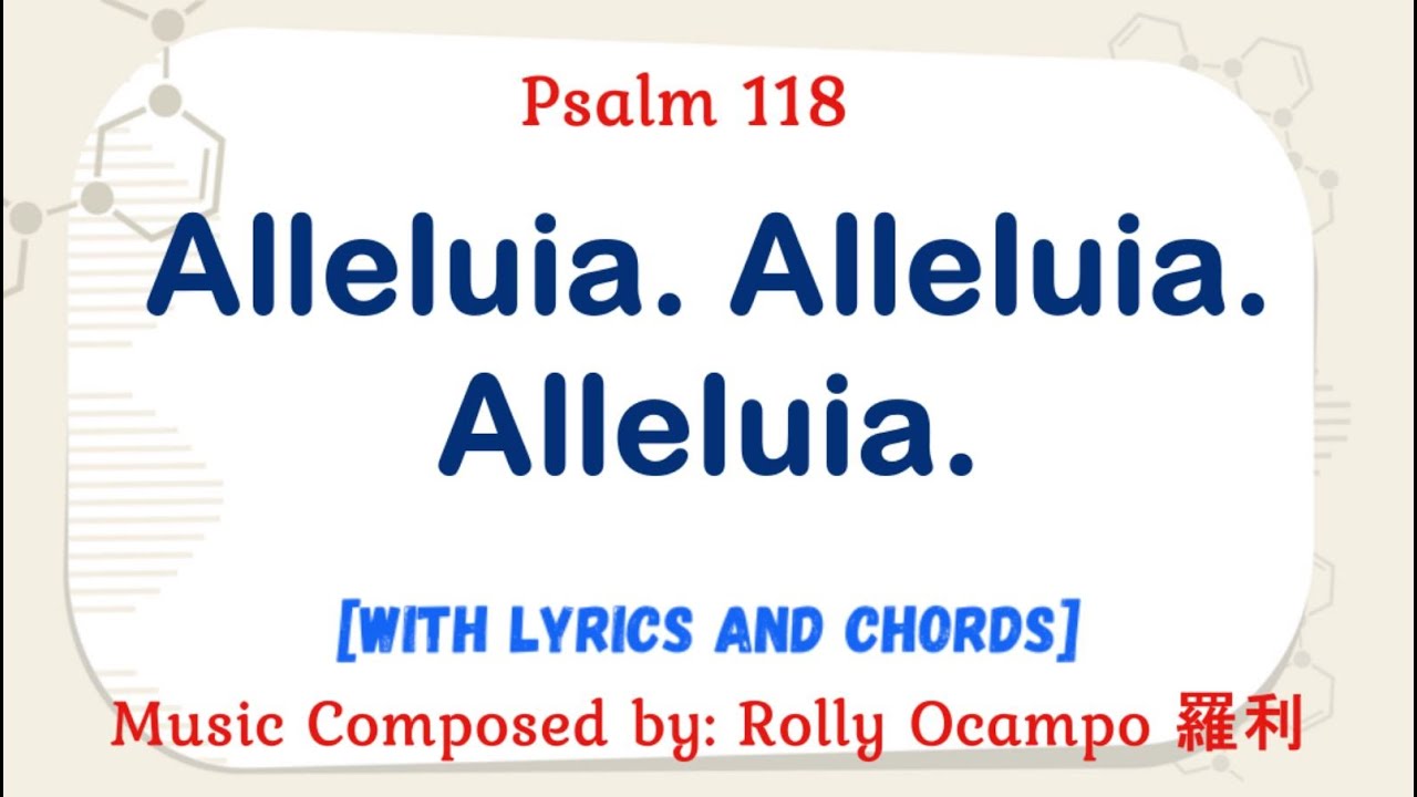 EPISTLE: April 19, 2025 Easter Vigil Mass | Psalm 118: Alleluia. Alleluia. Alleluia.