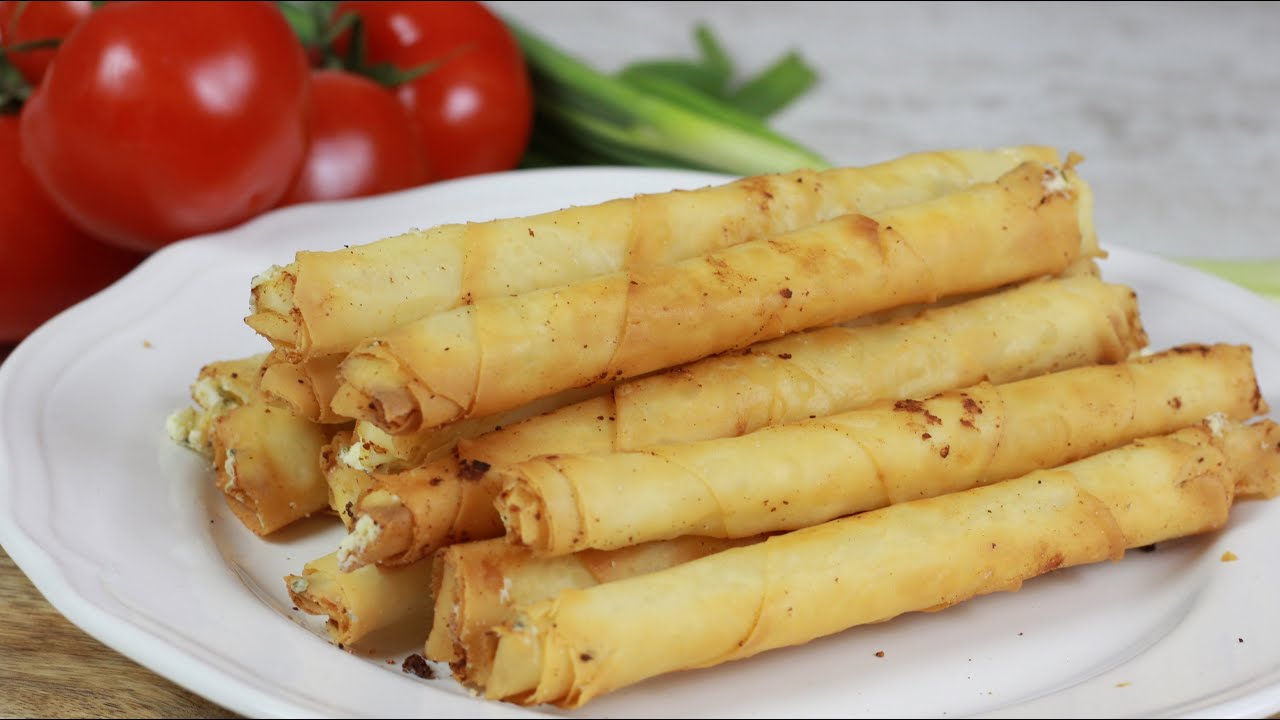 Türkisches Zigaretten Börek mit Käsefüllung - Extrem knusprig I Sigara Böregi