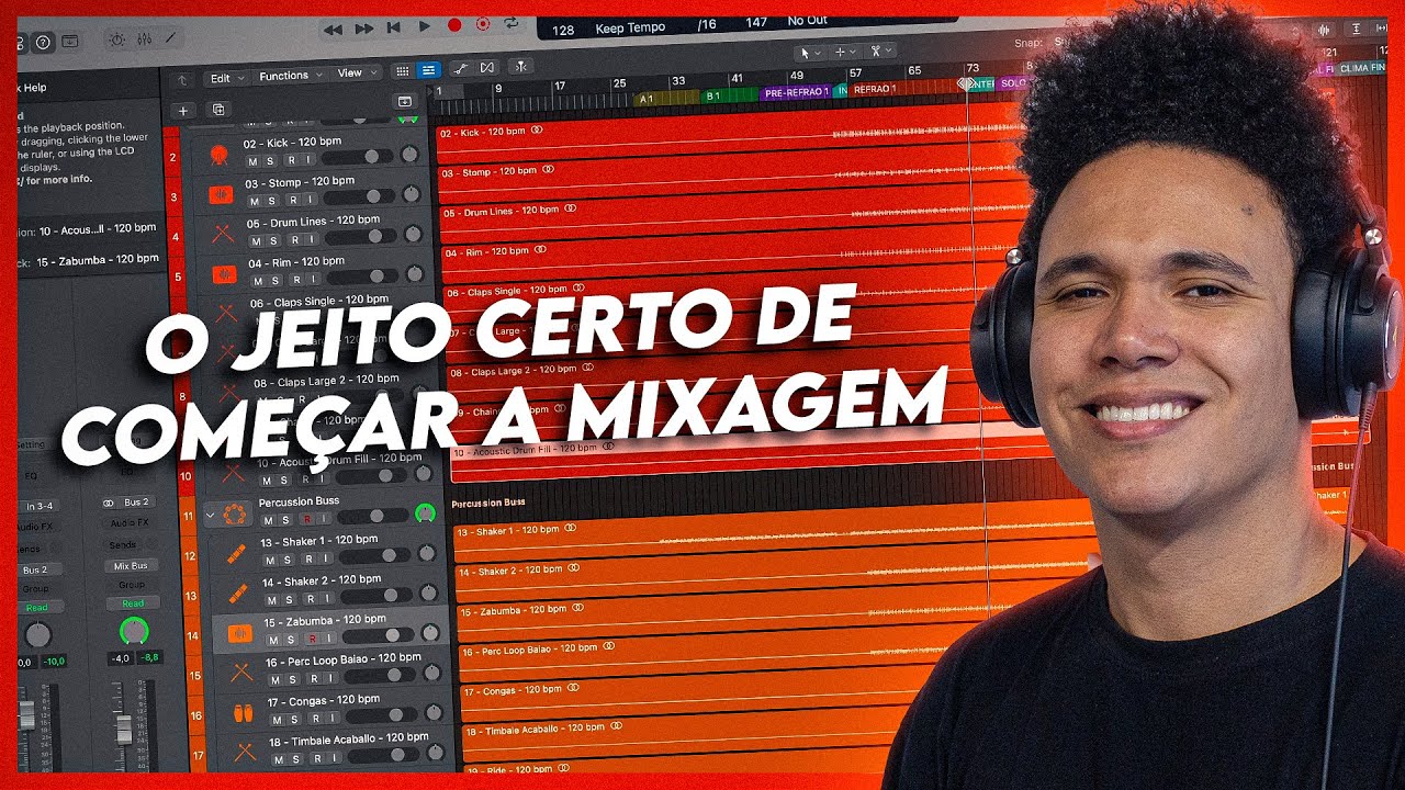 COMO COMEÇAR A MIXAGEM: EQUILÍBRIO DE VOLUMES INICIAL