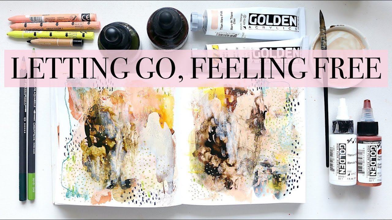 Абстрактное искусство | Процесс создания скетчбука: отпустите ситуацию и будьте свободны!