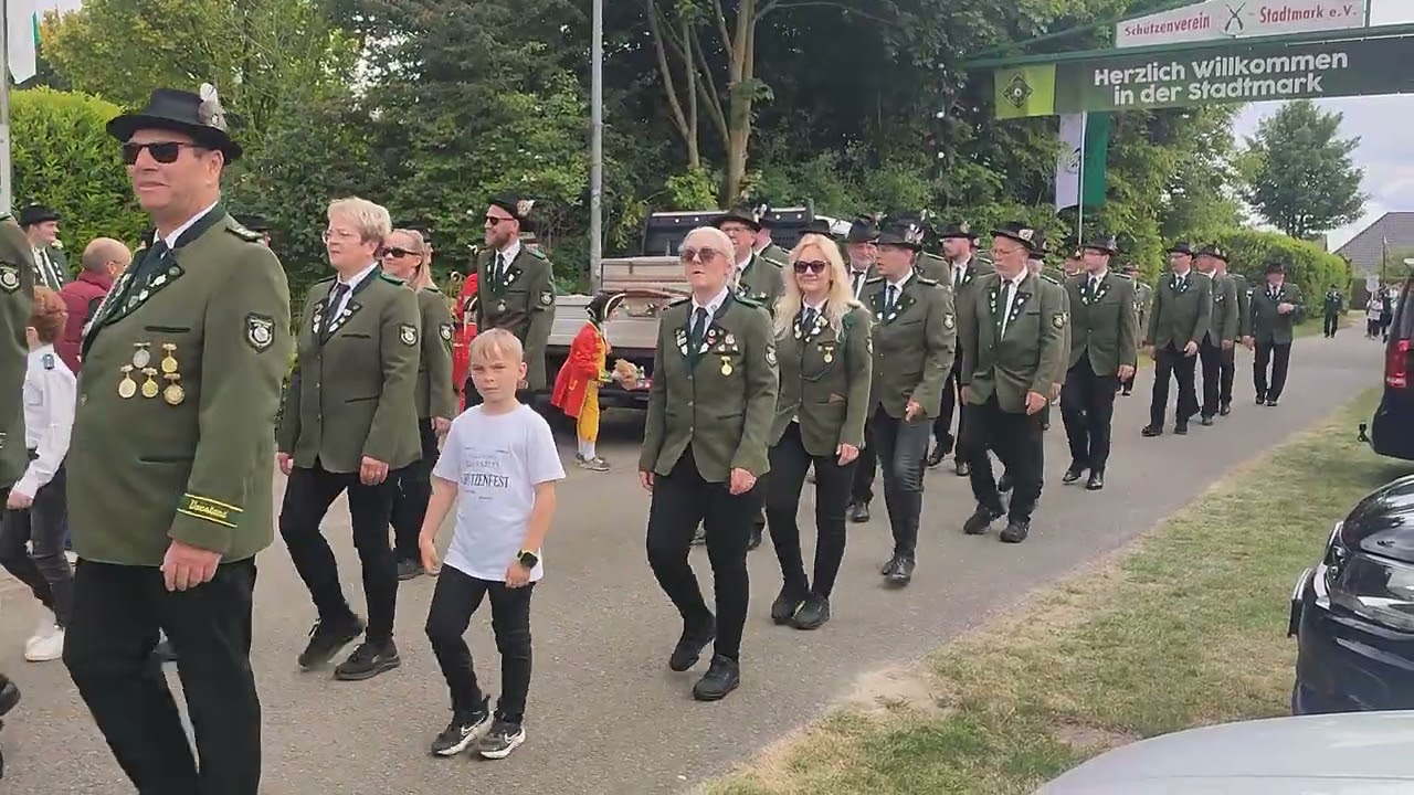 Jubelschützenfest Haselünne Stadtmark 2025 Sternmarsch Teil 2