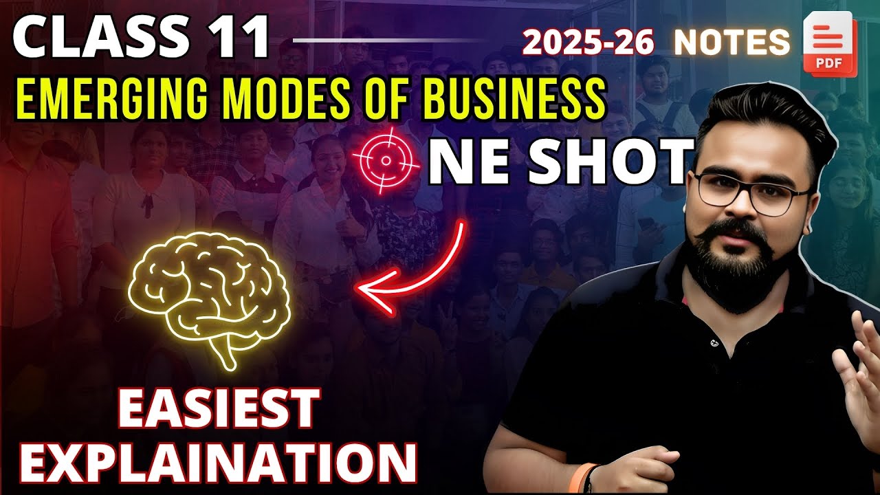 Emerging modes of business class 11 ONE SHOT | Business studies Chapter 5 | GAURAV JAIN