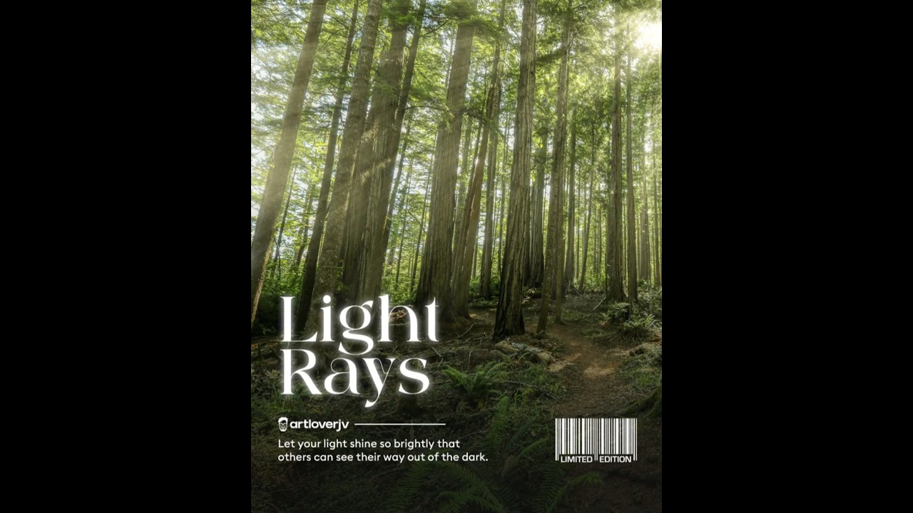 How to create Light Rays effect #Photoshop #Tutorial