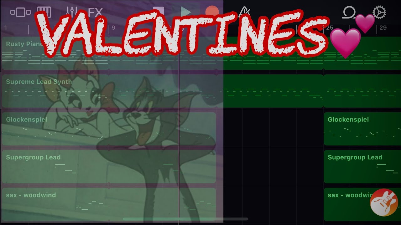 Making a Beautiful Melody on GarageBand iOS! (Valentine’s Day)