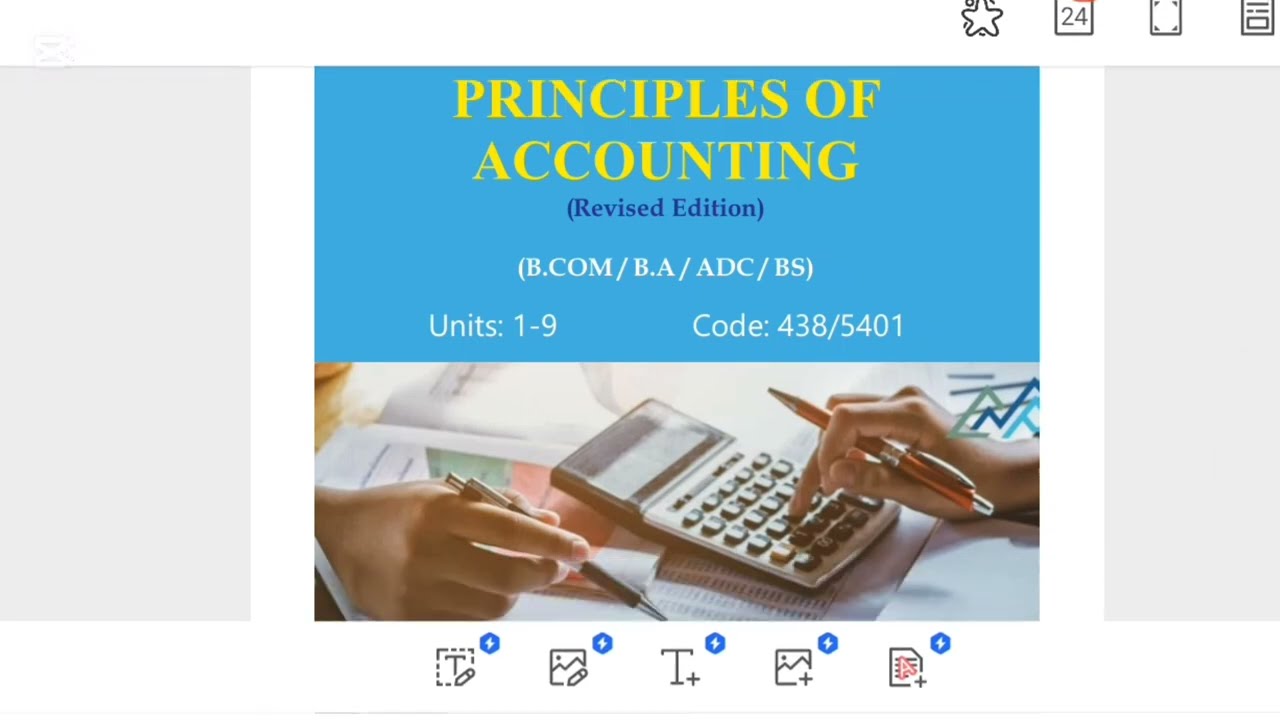 @aiou Code 438|5401 principal of accounting basic concept 😍|BA,b.com.BS | past papers| main ch😍