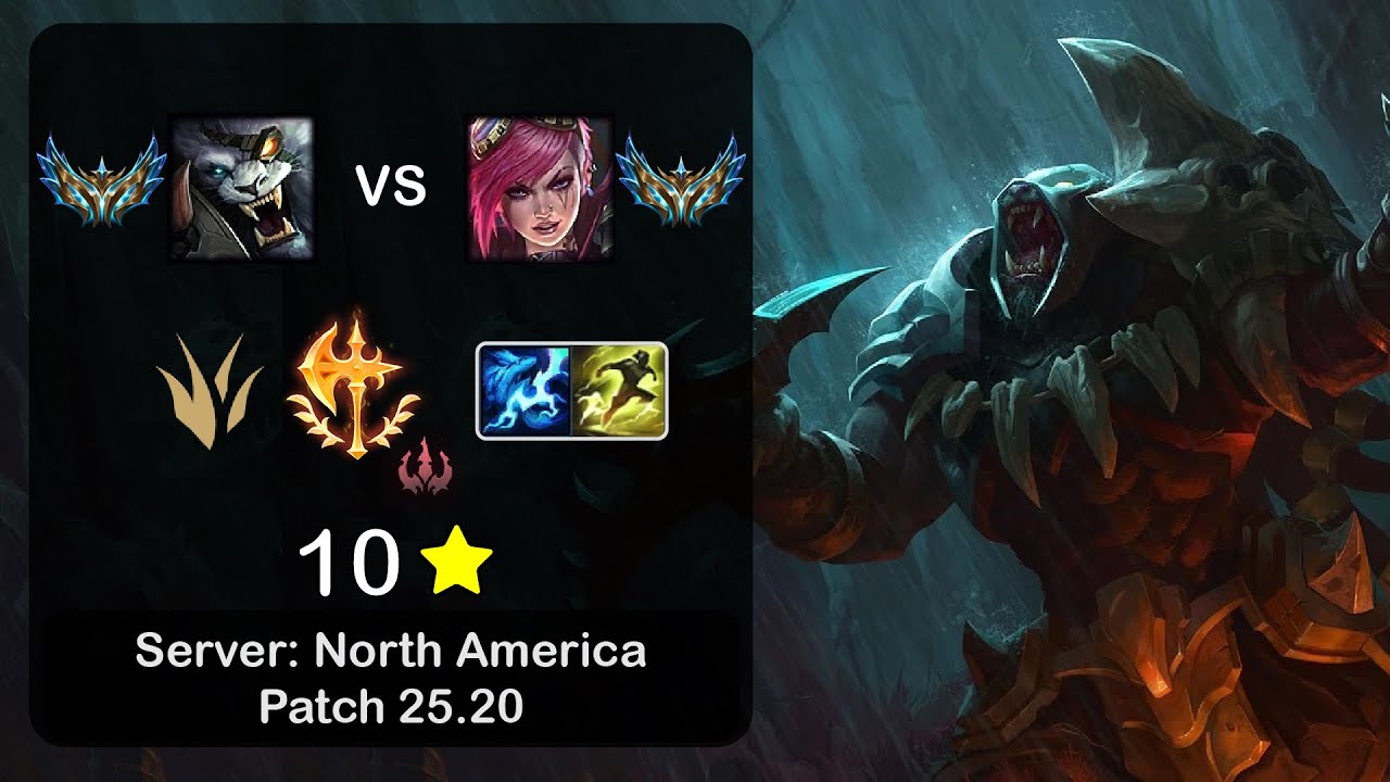 Rengar Jungle vs Vi - NA Challenger - Patch 25.20