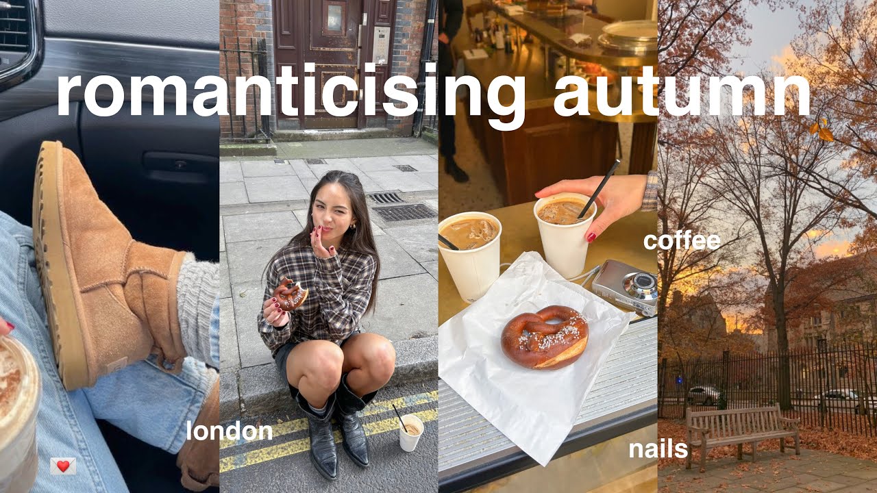 romanticising autumn🎧🍂💌 late september vlog, shopping, london, pumpkin spiced latte & studying