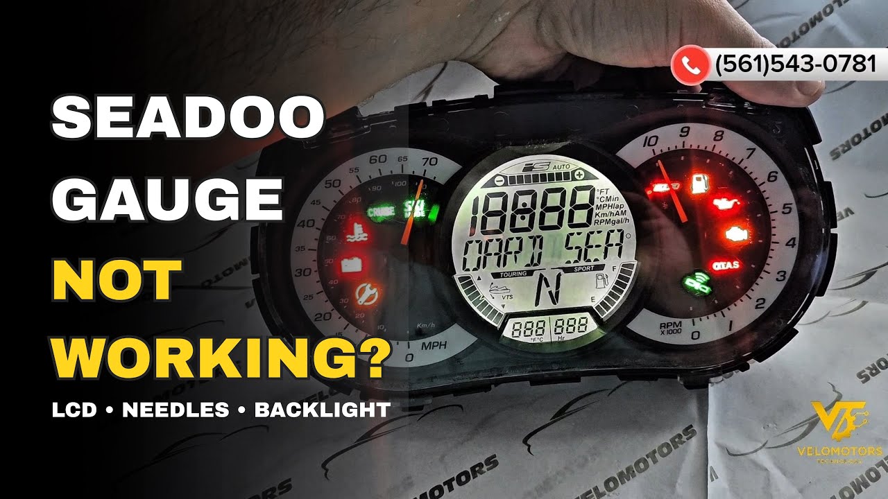 Sea-Doo Gauge Not Working? LCD & Instrument Cluster Repair Backlight instalation
