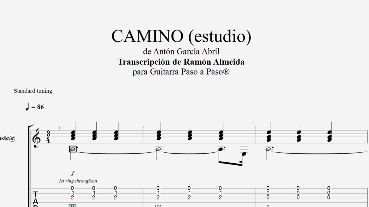Camino (estudio) - Antón García Abril TAB por Ramón Almeida...