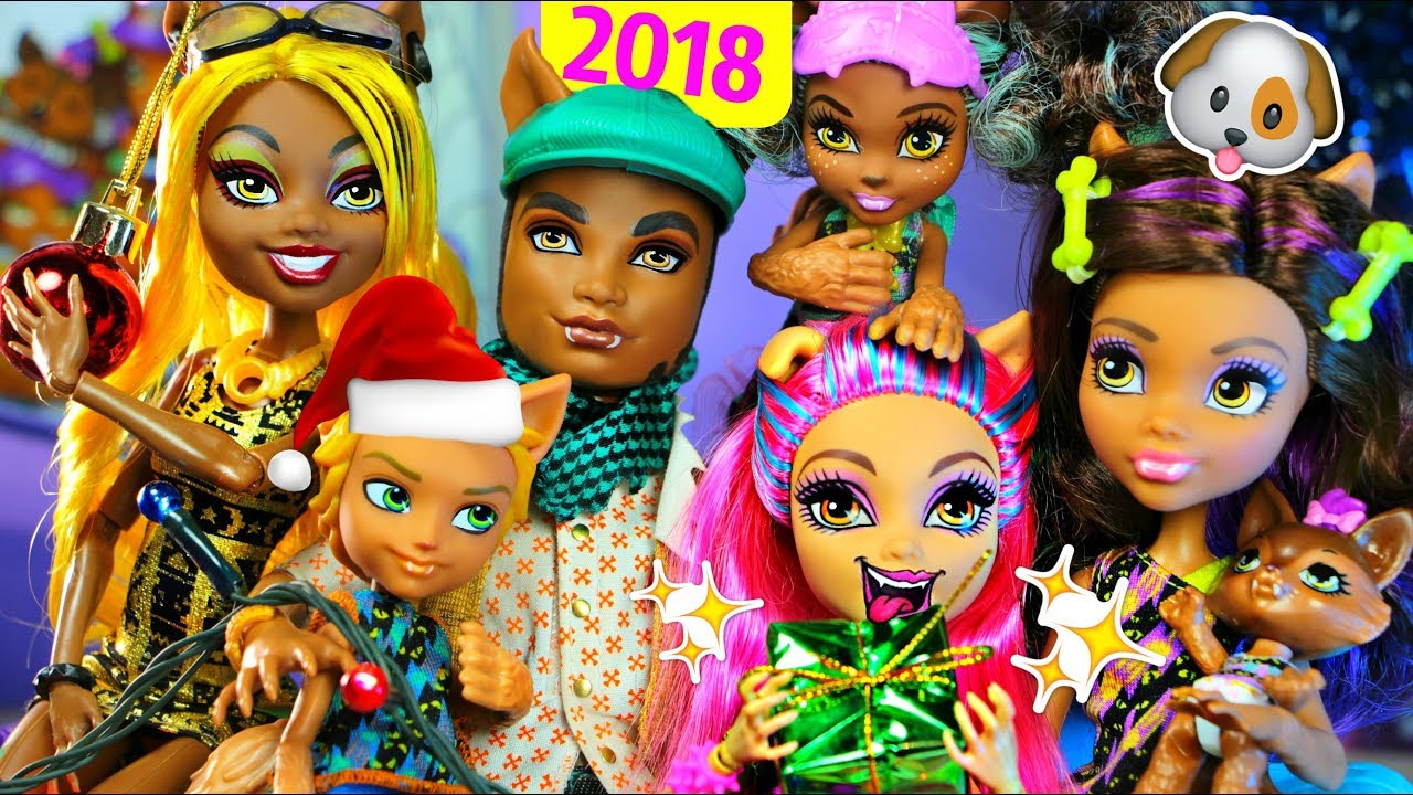 СОБАЧЬЕ СЧАСТЬЕ! 2018 🐶 Новогодний Стоп Моушен Монстер Хай Воспоминания Клода #MonsterHigh