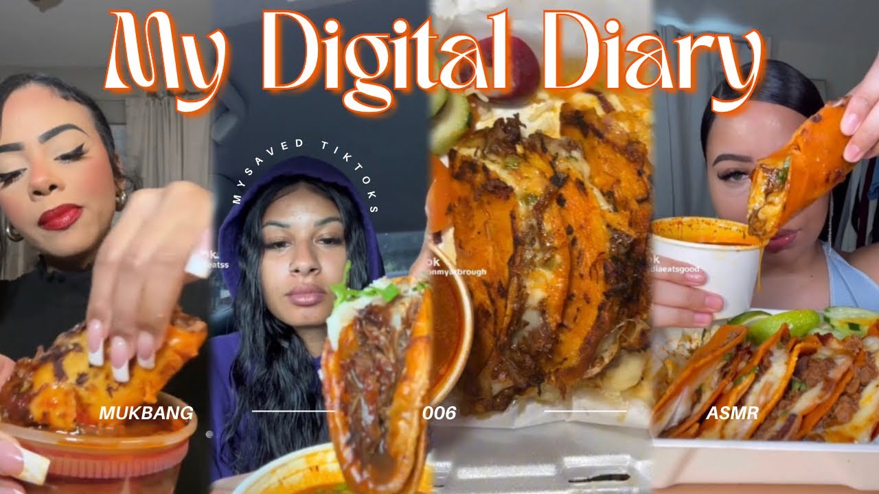 BIRRIA TACOS MUKBANK/ ASMR 🌮 | TIKTOK COMPILATION ☺️| My Digital Diary 006