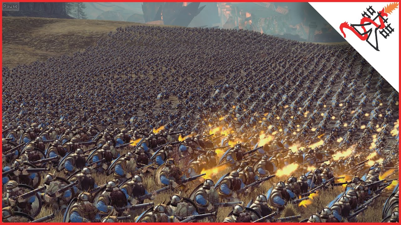 6240 THUNDERERS vs 30 GIANTS - Total War: WARHAMMER