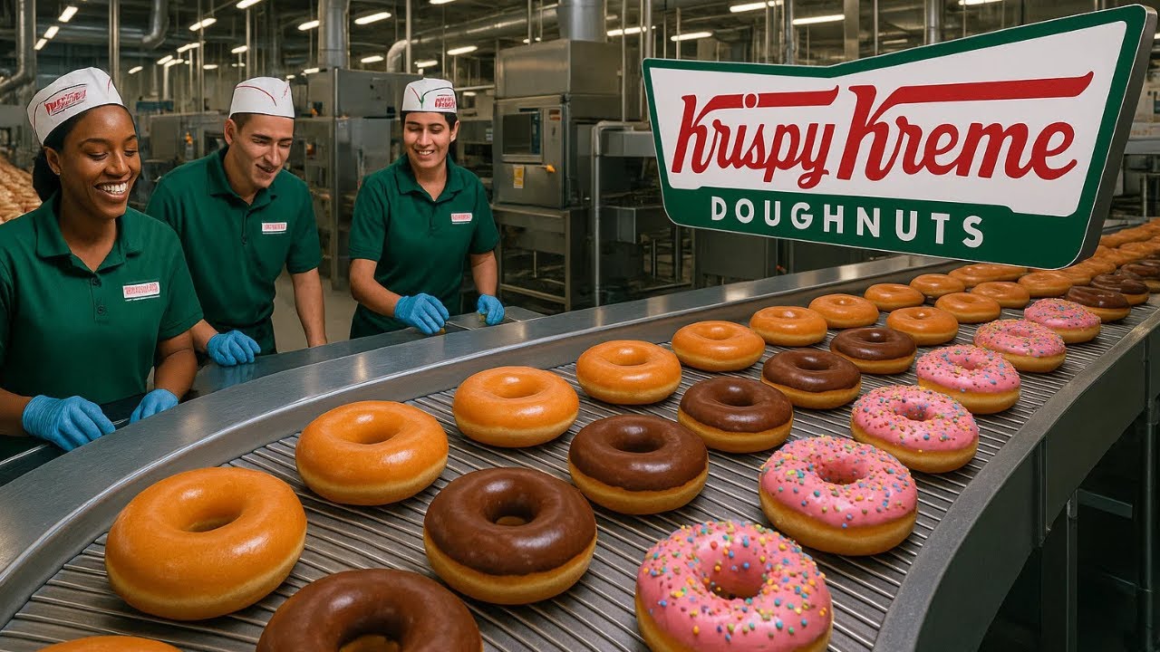 Así se FABRICAN las DONAS KRISPY KREME: el PROCESO SECRETO que las hace INCREÍBLEMENTE SUAVES