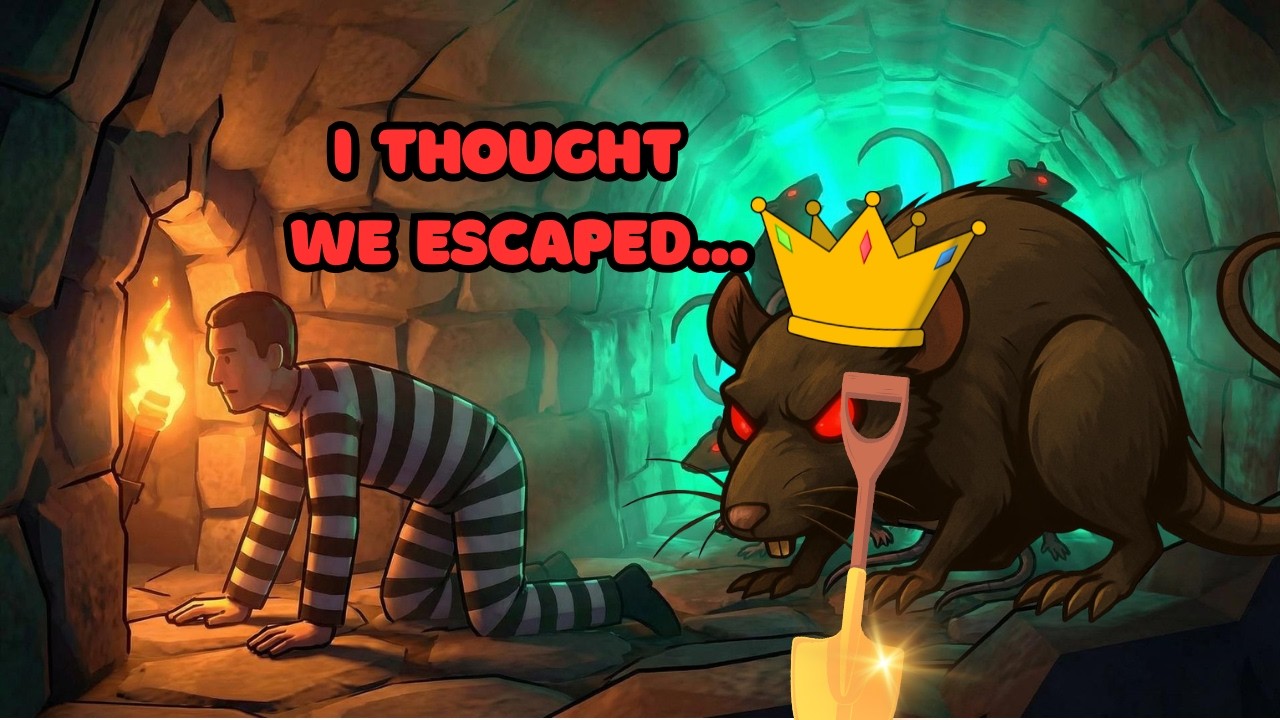 We Escaped… Then the Rat King Captured Us (ENDING) - Dig out of prison