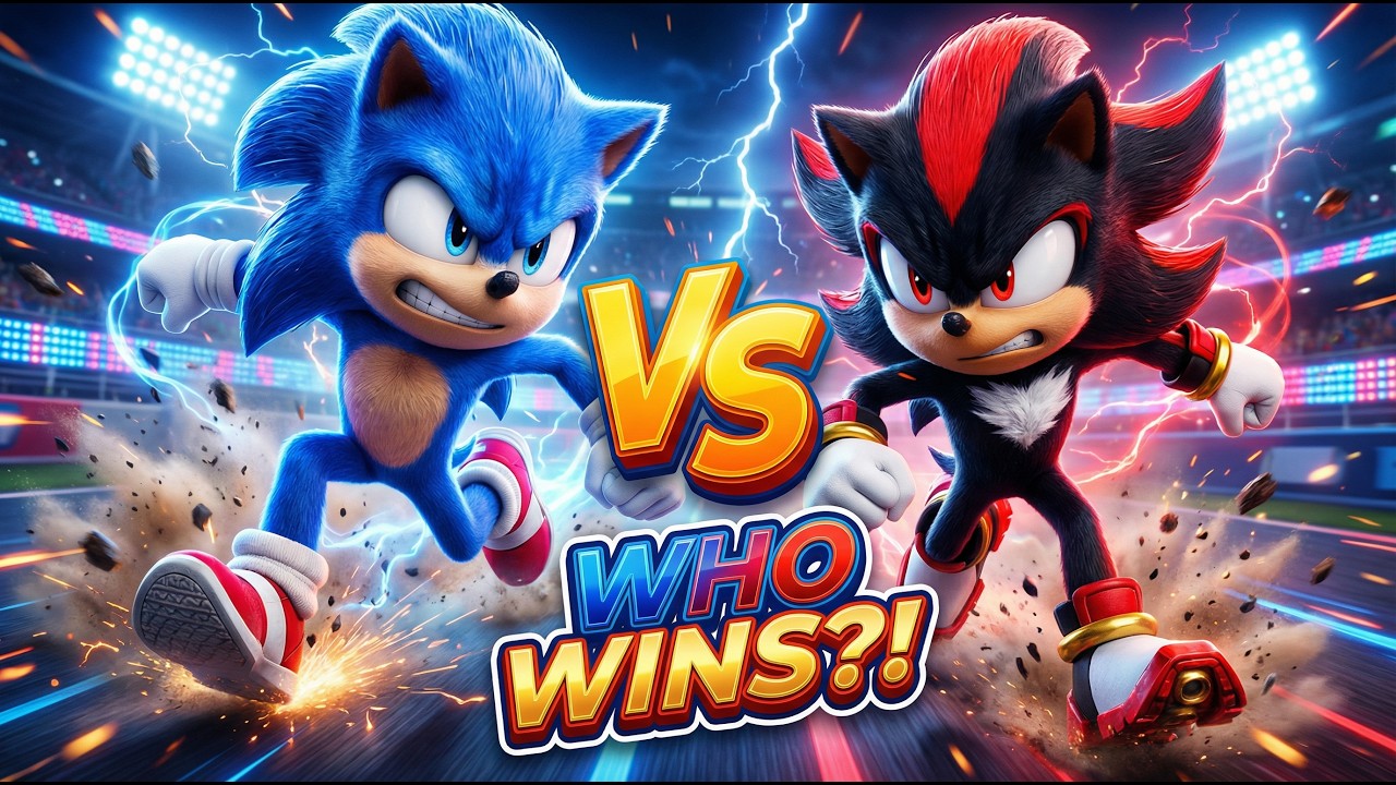 I SIMULATED SONIC VS SHADOW RACE IN REAL LIFE