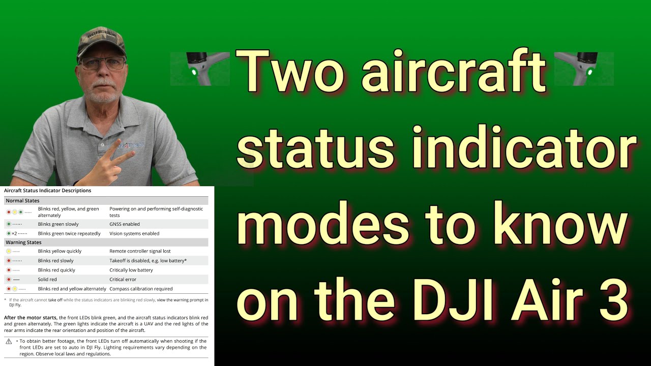 Two Aircraft Status Indicator Modes to know on the DJI Air 3