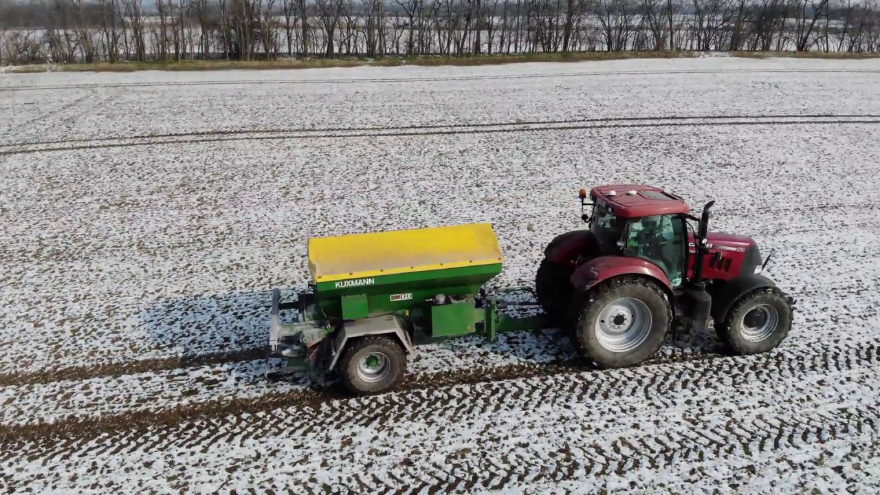 How to spread fertilizer with precision farming spreader KUXMANN