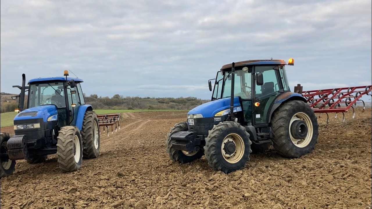 Buğday yerlerine aysan çekiyoruz|| New Holland TM 155-TD 95 || How to prepare wheat area? 16.11.2021