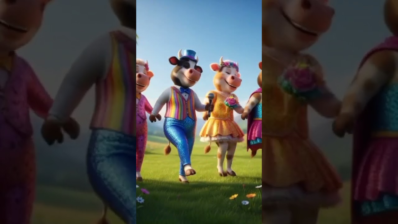 FUNNY COW DANCE 🐄| COW SONG  _ COW VIDEOS | DANCING COW | ANIMAL SOUND