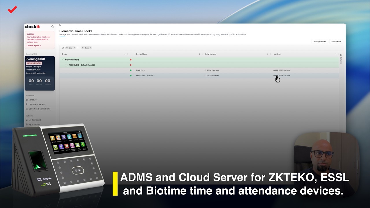 How to Connect ZKTeco & eSSL Biometric Time Clocks to the Cloud (ADMS Guide)