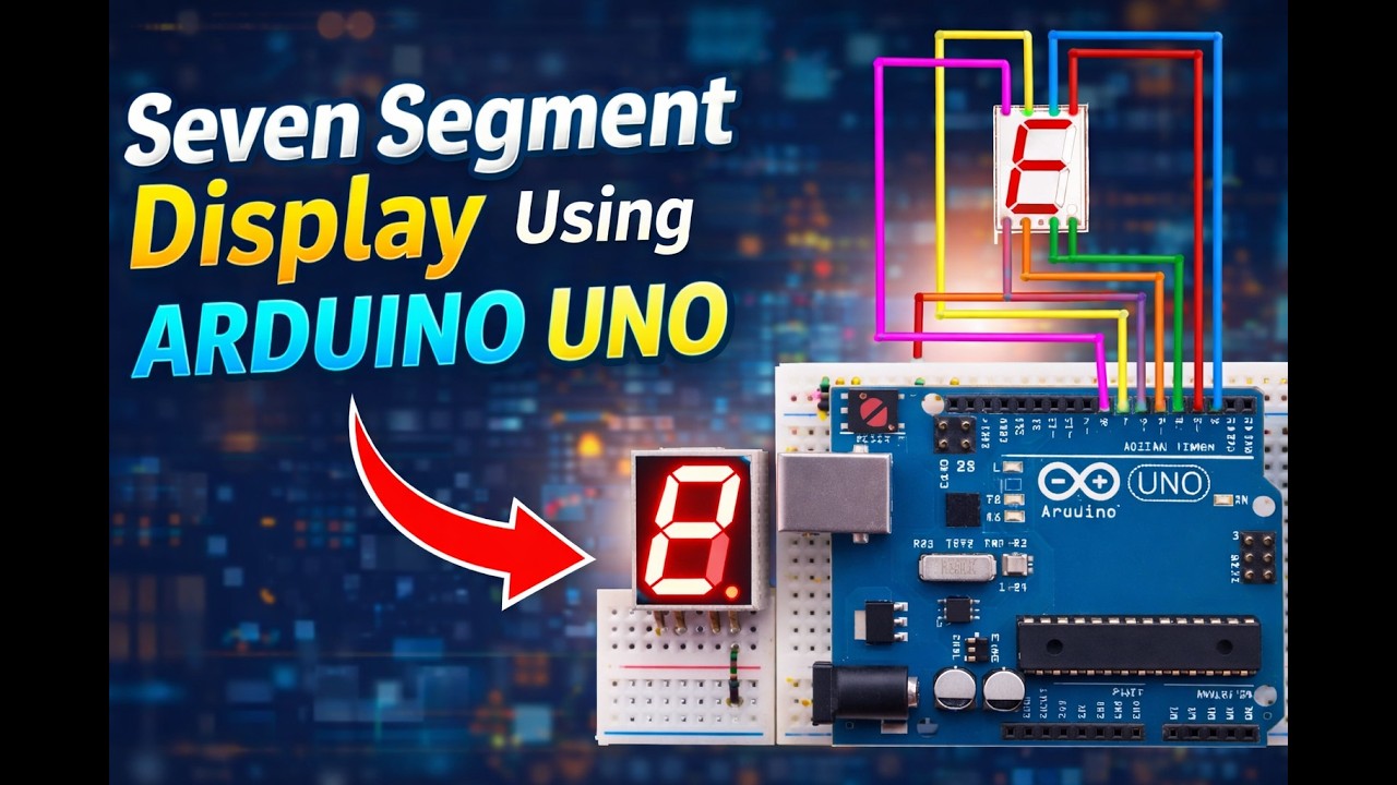 Seven Segment Display Using Arduino Uno