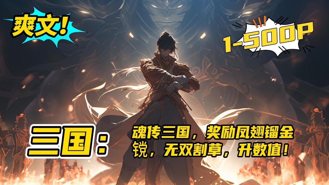 《三国：魂传三国，奖励凤翅镏金镗，无双割草，升数值》周方魂穿三国，开局绑定英雄系统。恭喜宿主，斩杀一个黄巾贼寇，英雄点加一。奖励凤翅镏金镗一把。看周方在三国建立一个大一统帝国。#玄幻,#有声书,#小说
