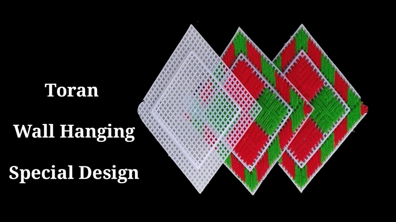 New plastic canvas Barfi pees design no.1 || plastic canvas wall Hanging design || Nisha Creation ||